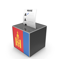 Mongolia Country Flag Election Vote Box PNG & PSD Images