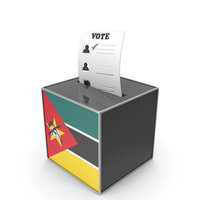 Mozambique Country Flag Election Vote Box PNG & PSD Images