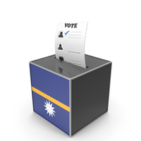 Nauru Country Flag Election Vote Box PNG & PSD Images