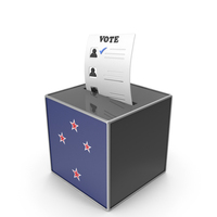 New Zealand Country Flag Election Vote Box PNG & PSD Images