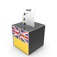 Niue Country Flag Election Vote Box PNG & PSD Images