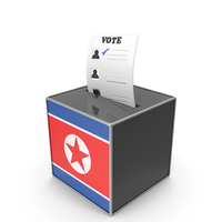 North Korea Country Flag Election Vote Box PNG & PSD Images