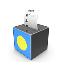 Palau Country Flag Election Vote Box PNG & PSD Images