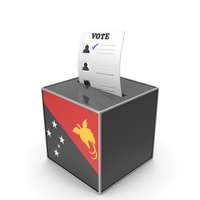 Papua New Guinea Country Flag Election Vote Box PNG & PSD Images