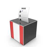 Peru Country Flag Election Vote Box PNG & PSD Images