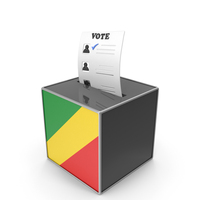 Republic Of Congo Country Flag Election Vote Box PNG & PSD Images
