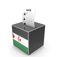 Sahrawi Arab Democratic Republic Country Flag Election Vote Box PNG & PSD Images