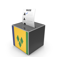 Saint Vincent and the Grenadines Country Flag Election Vote Box PNG & PSD Images