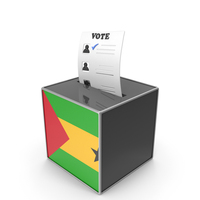 Sao Tome and Principe Country Flag Election Vote Box PNG & PSD Images