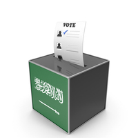 Saudi Arabia Country Flag Election Vote Box PNG & PSD Images