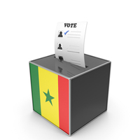 Senegal Country Flag Election Vote Box PNG & PSD Images