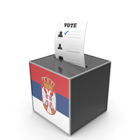 Serbia Country Flag Election Vote Box PNG & PSD Images