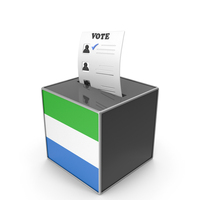 Sierra Leone Country Flag Election Vote Box PNG & PSD Images