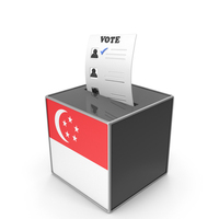 Singapore Country Flag Election Vote Box PNG & PSD Images