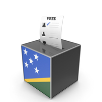 Solomon Islands Country Flag Election Vote Box PNG & PSD Images