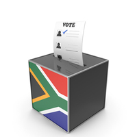 South Africa Country Flag Election Vote Box PNG & PSD Images