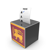 Sri Lanka Country Flag Election Vote Box PNG & PSD Images