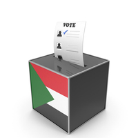 Sudan Country Flag Election Vote Box PNG & PSD Images