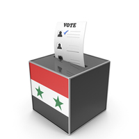 Syria Country Flag Election Vote Box PNG & PSD Images