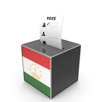 Tajikistan Country Flag Election Vote Box PNG & PSD Images