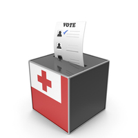 Tonga Country Flag Election Vote Box PNG & PSD Images