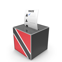 Trinidad And Tobago Country Flag Election Vote Box PNG & PSD Images