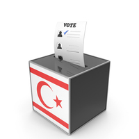 Turkish Republic of Northern Cyprus Country Flag Election Vote Box PNG & PSD Images