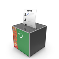 Turkmenistan Country Flag Election Vote Box PNG & PSD Images