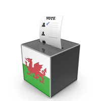 Wales Country Flag Election Vote Box PNG & PSD Images