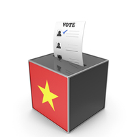 Vietnam Country Flag Election Vote Box PNG & PSD Images
