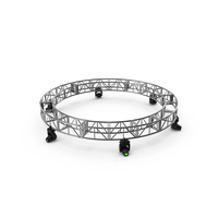 Circular Truss Green Stage Light System PNG & PSD Images