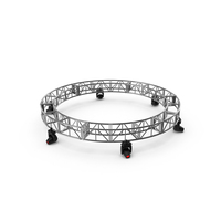 Circular Truss Red Stage Light System PNG & PSD Images