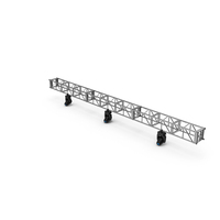 Stage Truss With Blue Lighting PNG & PSD Images