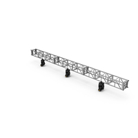 Stage Truss With Orange Lighting PNG & PSD Images
