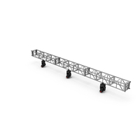 Stage Truss With Red Lighting PNG & PSD Images