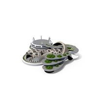 Sci Fi Futuristic Building Concept PNG & PSD Images