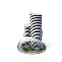 Sci Fi Futuristic Building Concept PNG & PSD Images