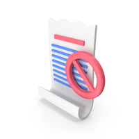 Declined Transaction Receipt Icon PNG & PSD Images