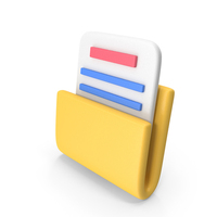 Document Folder Icon PNG & PSD Images