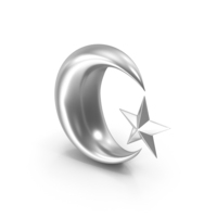 Crescent Moon And Star Colored Icon PNG & PSD Images