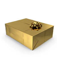 Gift Box Gold PNG & PSD Images