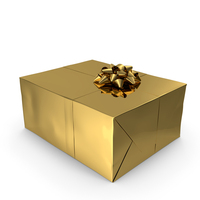 Gift Box Gold PNG & PSD Images