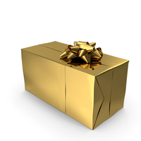 Gift Box Gold PNG & PSD Images