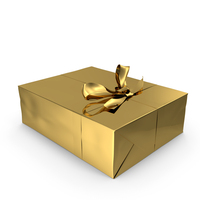 Gift Box Gold PNG & PSD Images