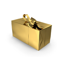 Gift Box Gold PNG & PSD Images