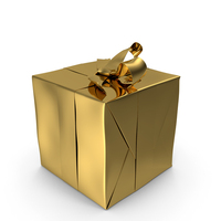 Gift Box Gold PNG & PSD Images