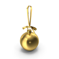 Christmas Ball Gold PNG & PSD Images