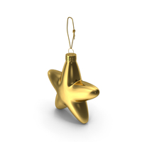 Christmas Toy Star Gold PNG & PSD Images