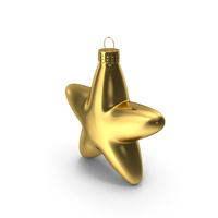 Christmas Toy Star Gold PNG & PSD Images