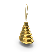 Christmas Tree Ornament Gold PNG & PSD Images
